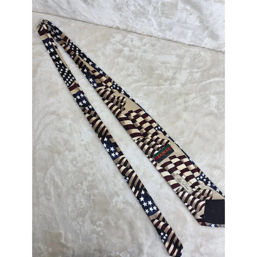 Tango by Max Raab Silk Tie Americana Series Flag of 1861 Patriotic Stars Stripes